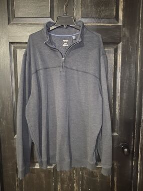 ArrowUSA 1851 Men's Heather Navy Quarter-Zip Pullover 3XLT